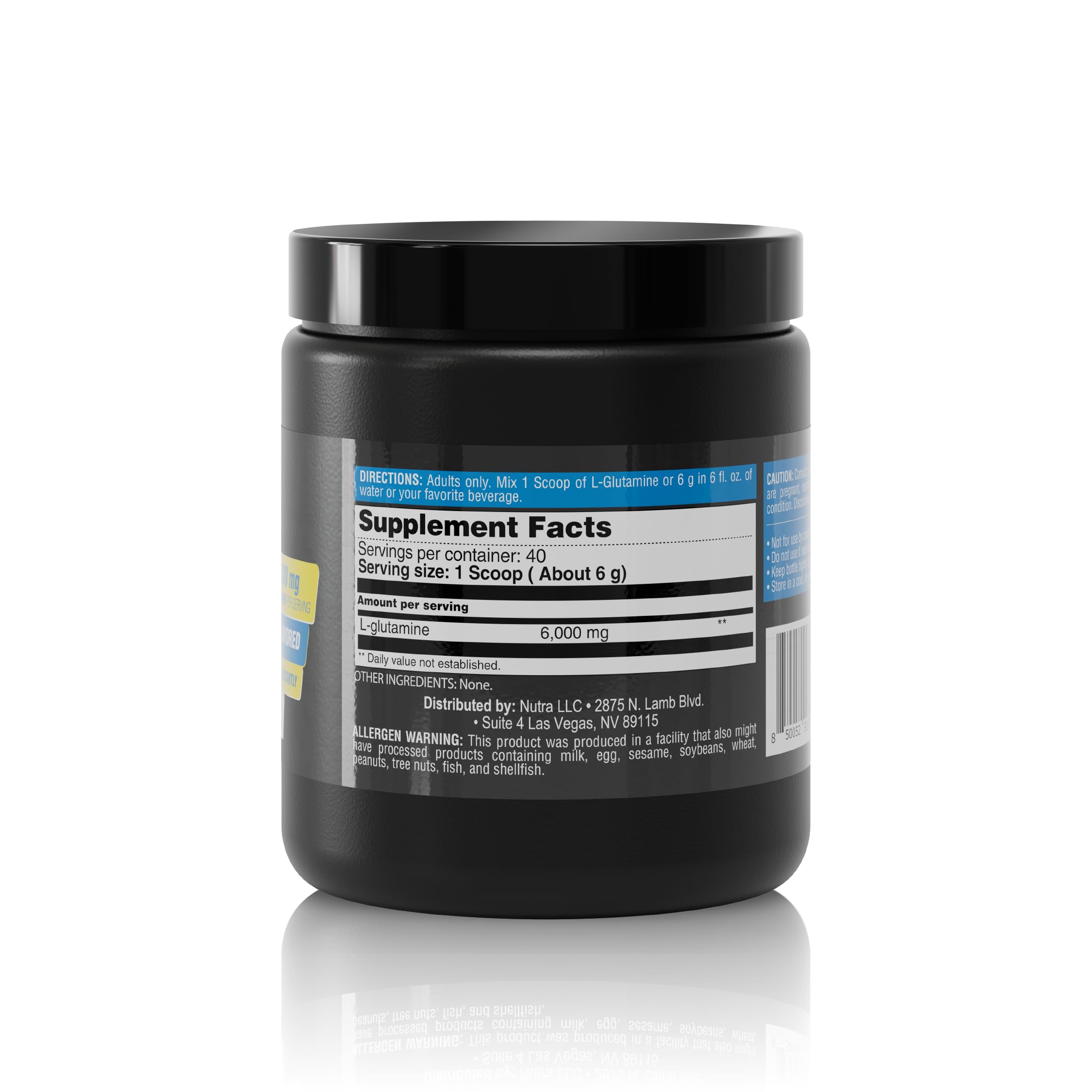 HEALTHY SPORTS L-Glutamine Powder 6000mg serving suggestion