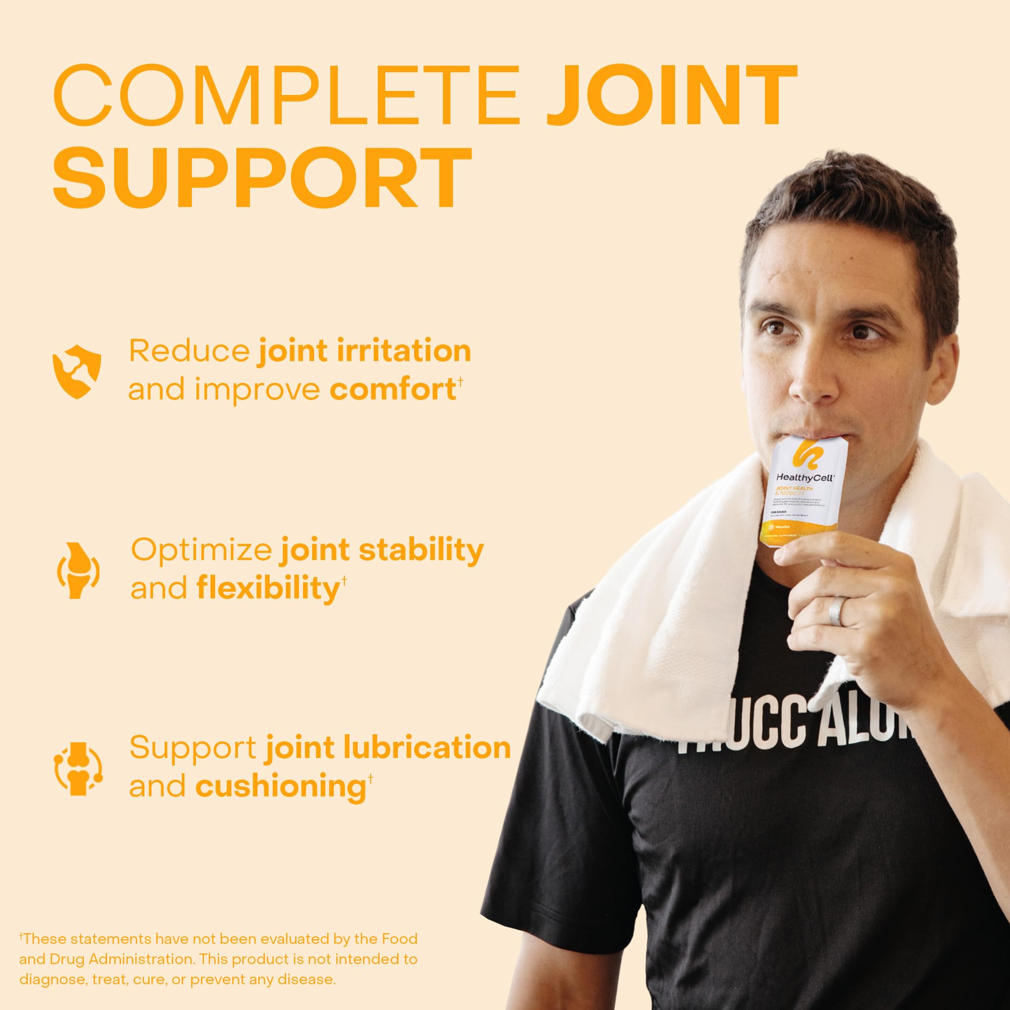 Healthycell Joint Health & Mobility MicroGel orange gel pack