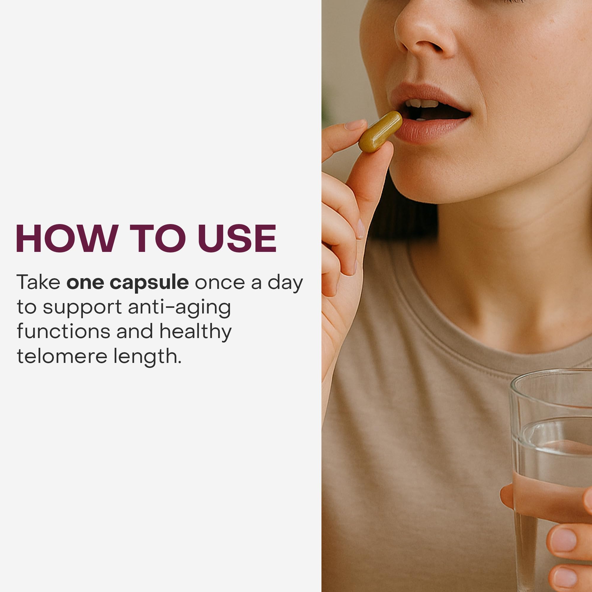 Healthycell Telomere Length Supplement lifestyle scene on a kitchen counter