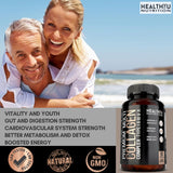 HEALTHYU NUTRITION Multi Collagen Peptides Capsules packaging