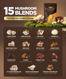 HealthyVi Mushroom Coffee Blend packaging side view