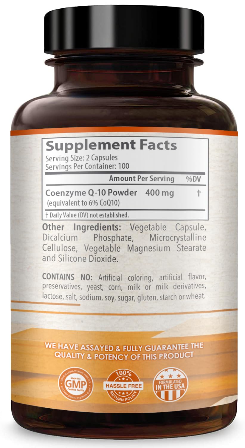 HealthyWayRx CoQ10 400mg capsules side view