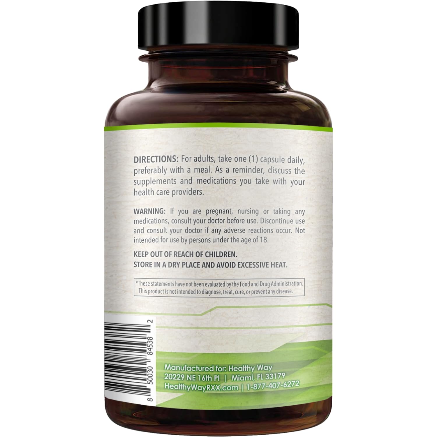 HealthyWayRx SAMe Supplement 150g side view