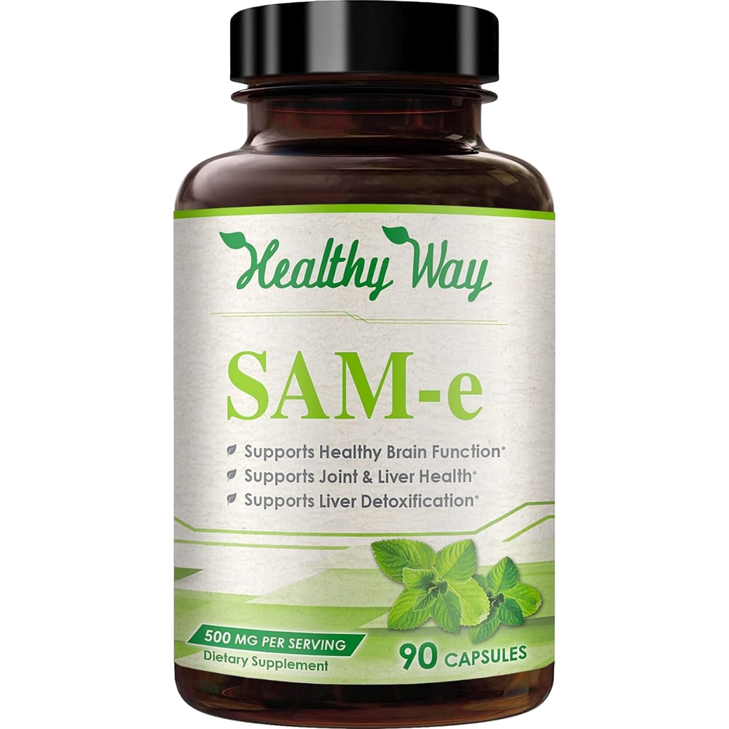HealthyWayRx SAMe Supplement 60 Capsules front view