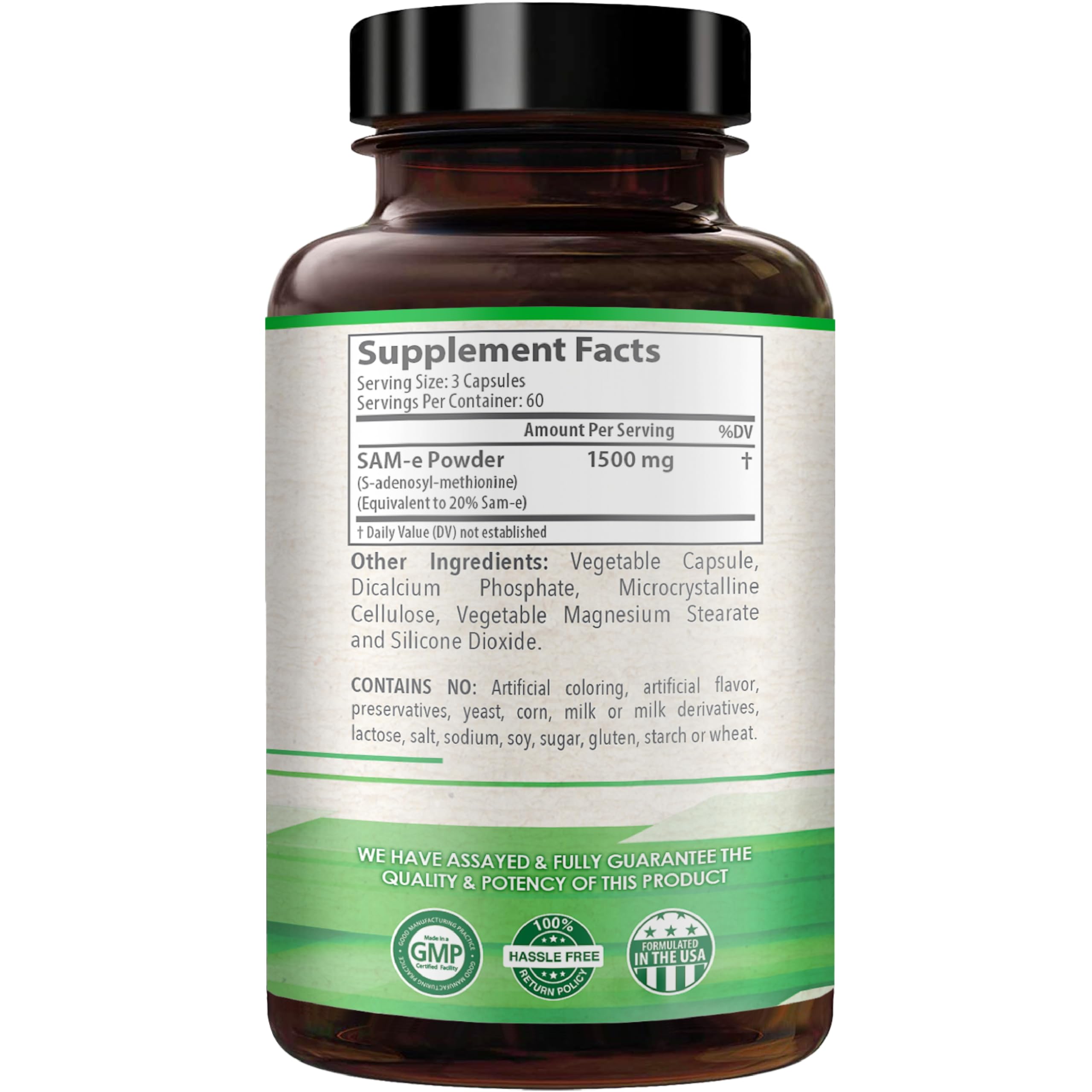 HealthyWayRx SAMe Supplement with a glass of water