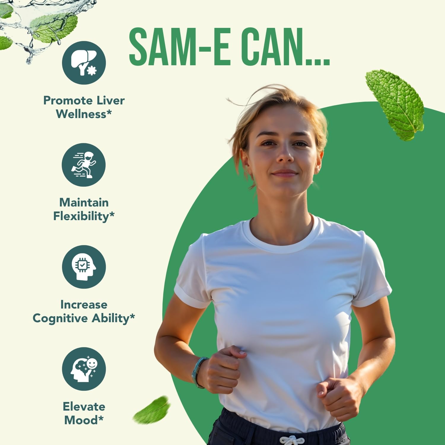 HealthyWayRx SAMe Supplement with measuring spoon