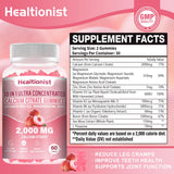 Healtionist Calcium Citrate Gummies 2000mg packaging side view