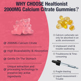 Healtionist Calcium Citrate Gummies nutritional information