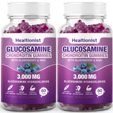 Healtionist Glucosamine Chondroitin Gummies front view with packaging