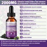 Healtionist Glucosamine Chondroitin Liquid Drops bottle side view