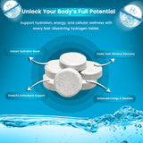 Healux Hydrogen Tablets 50g close-up of tablets