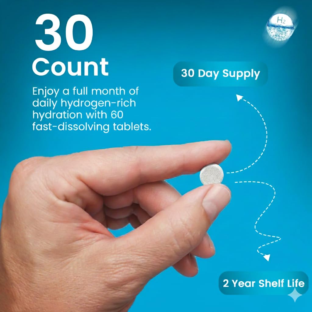 Healux Hydrogen Tablets 50g light raspberry flavour