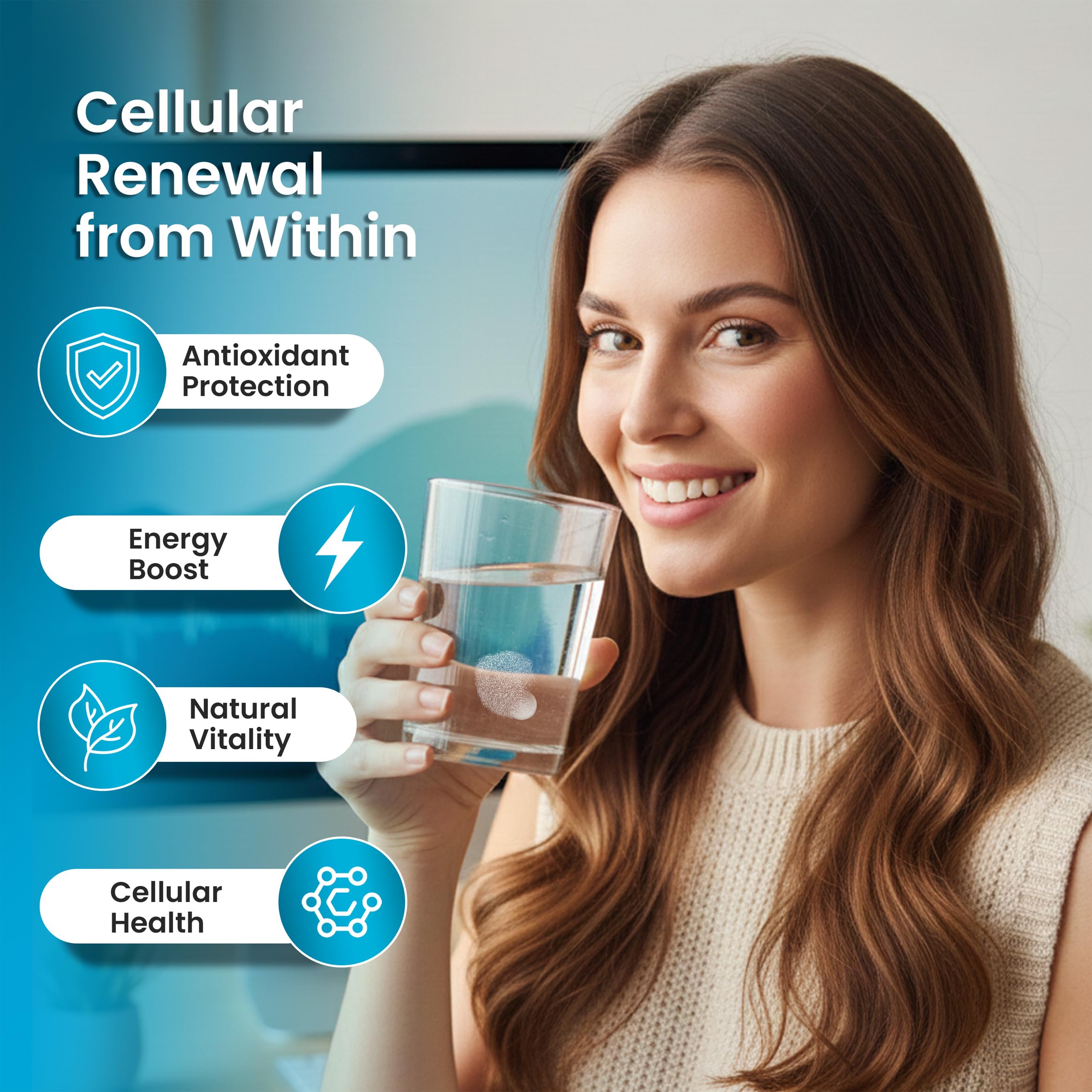 Healux Molecular Hydrogen Tablets 30 count ingredients list