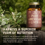 HEART & SOIL Beef Liver Supplement 3000mg capsules back label