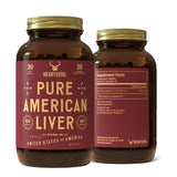 HEART & SOIL Beef Liver Supplement 3000mg capsules front view