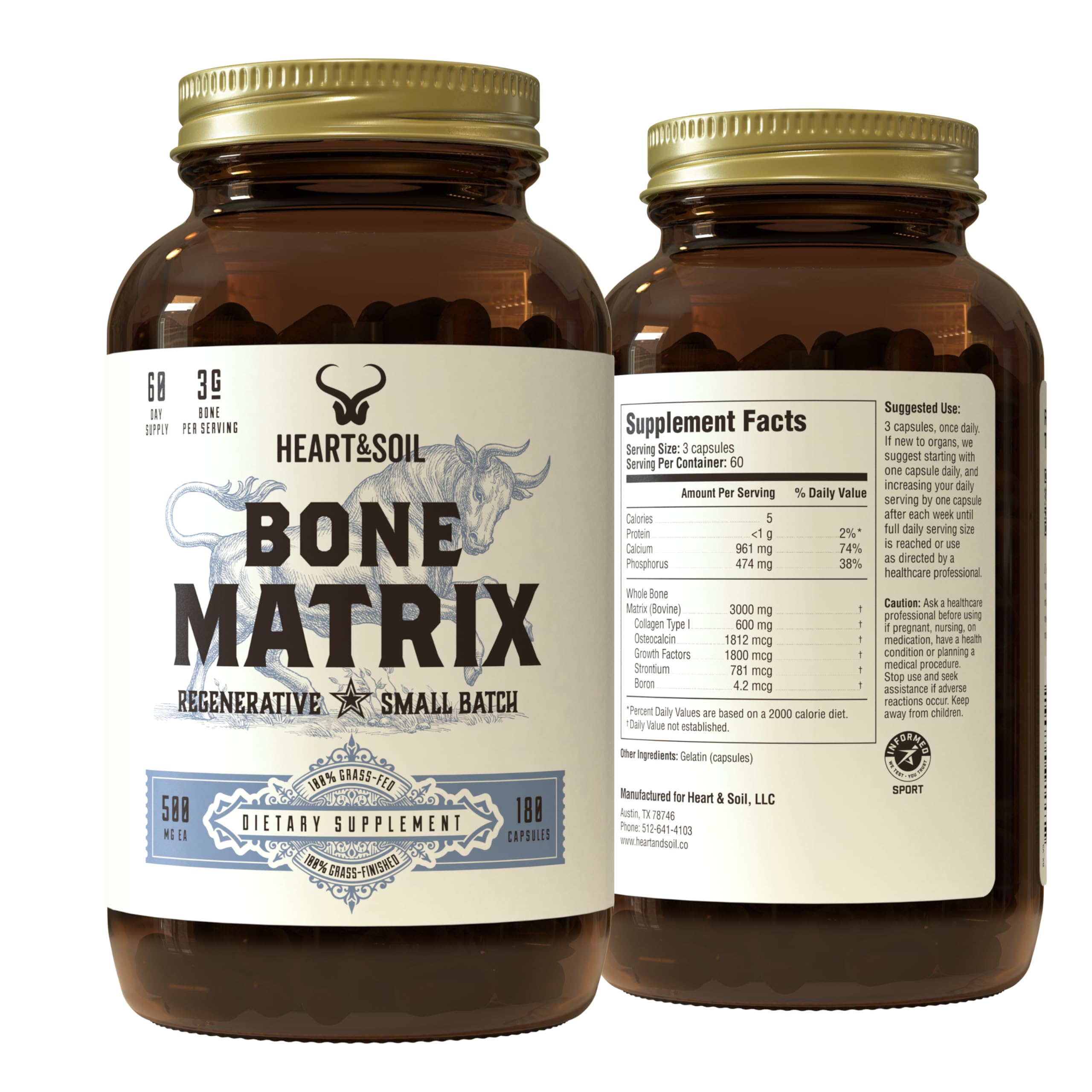 HEART & SOIL Blended Vitamin & Mineral Supplement front view