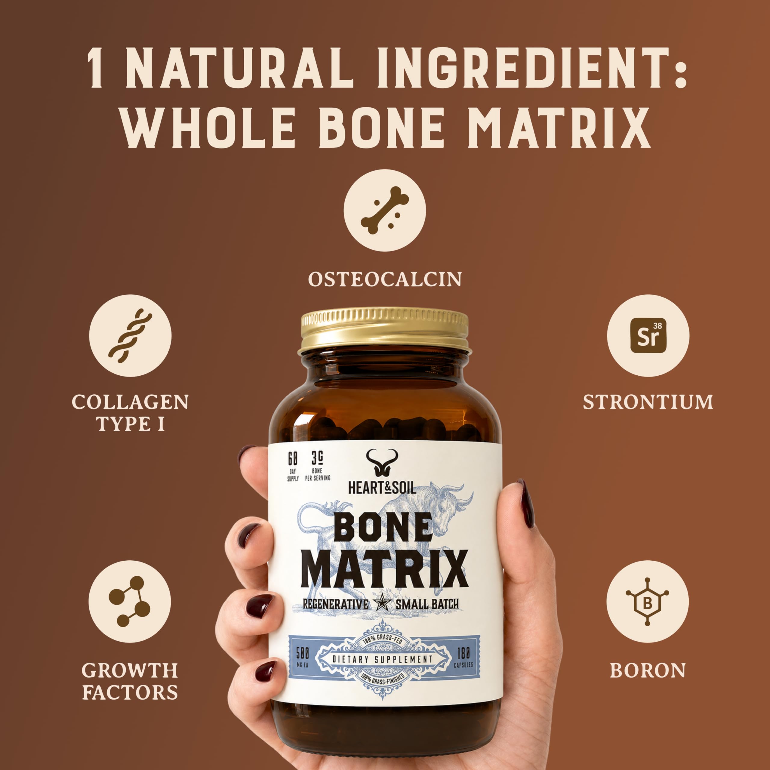 HEART & SOIL Blended Vitamin & Mineral Supplement in a health setting