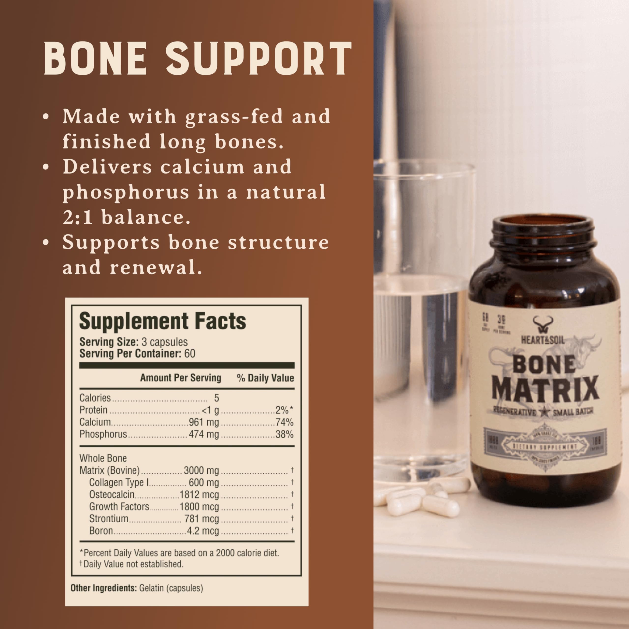 HEART & SOIL Blended Vitamin & Mineral Supplement with fresh produce