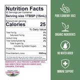 Heartland Organic Elderberry Syrup 1551g label close-up