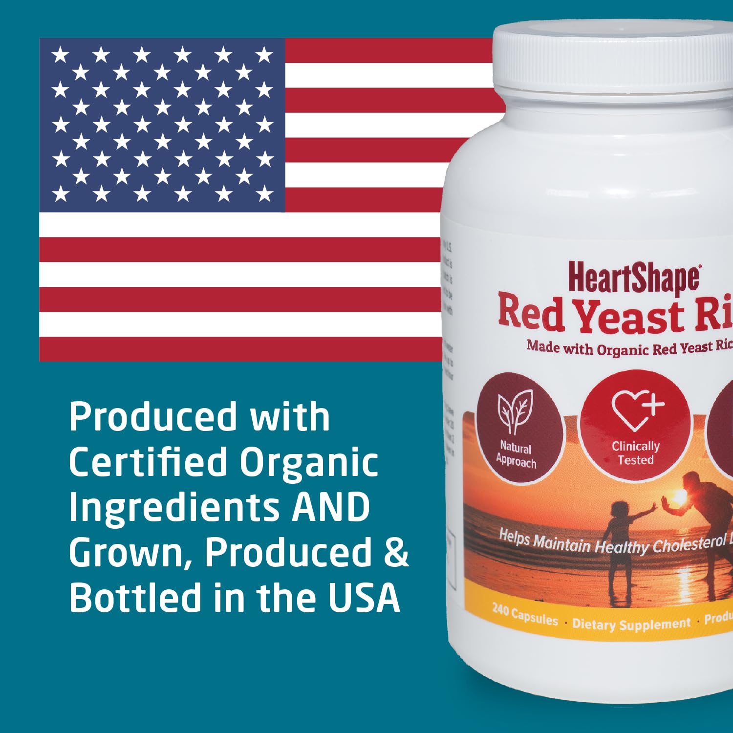HeartShape Red Yeast Rice 109g with lifestyle background