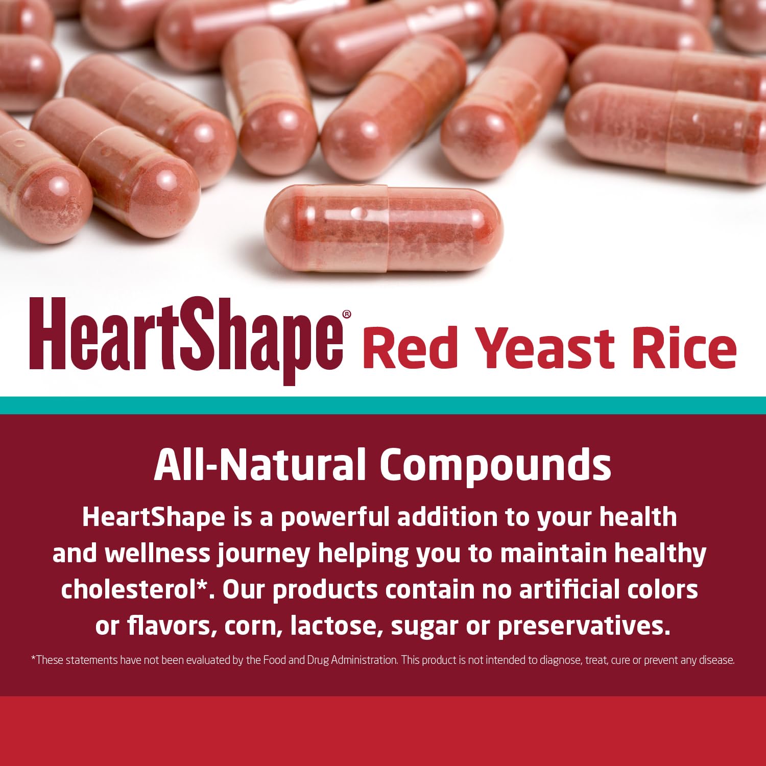 HeartShape Red Yeast Rice 109g with measuring spoon