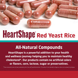 HeartShape Red Yeast Rice 1200mg supplement lifestyle scene