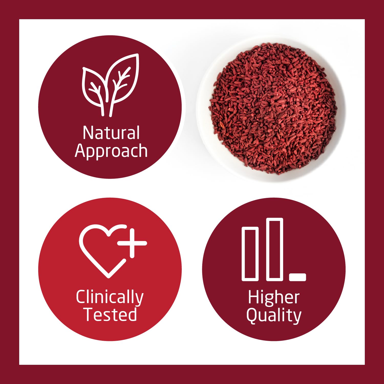 HeartShape Red Yeast Rice 1200mg supplement packaging details