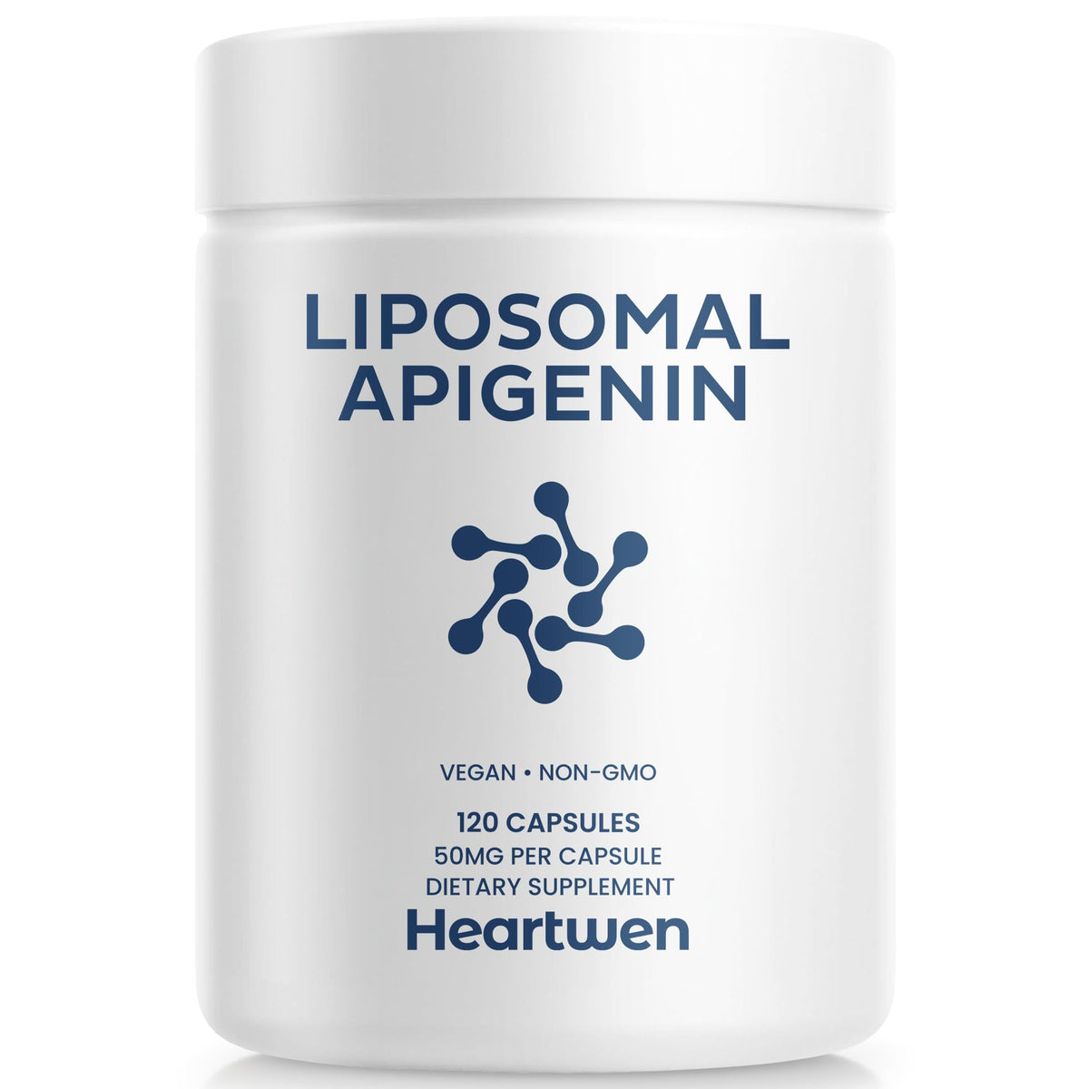Heartwen Liposomal Apigenin Supplement 50mg Capsules front view