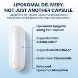 Heartwen Liposomal Apigenin Supplement capsules close-up