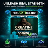 Heavy Balance Creatine Gummies 5000mg side view showing gummy texture