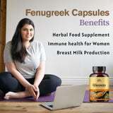 Hebhac Herbs Fenugreek Capsules 1g open container