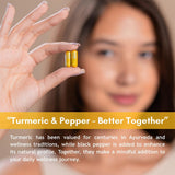 Hebhac Herbs Turmeric Curcumin Capsules 500mg packaging details