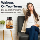 Hebhac Herbs Turmeric Curcumin Capsules 500mg with a measuring spoon