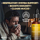 HEBS LAB. Mullein Leaf Extract 132g bottle side view