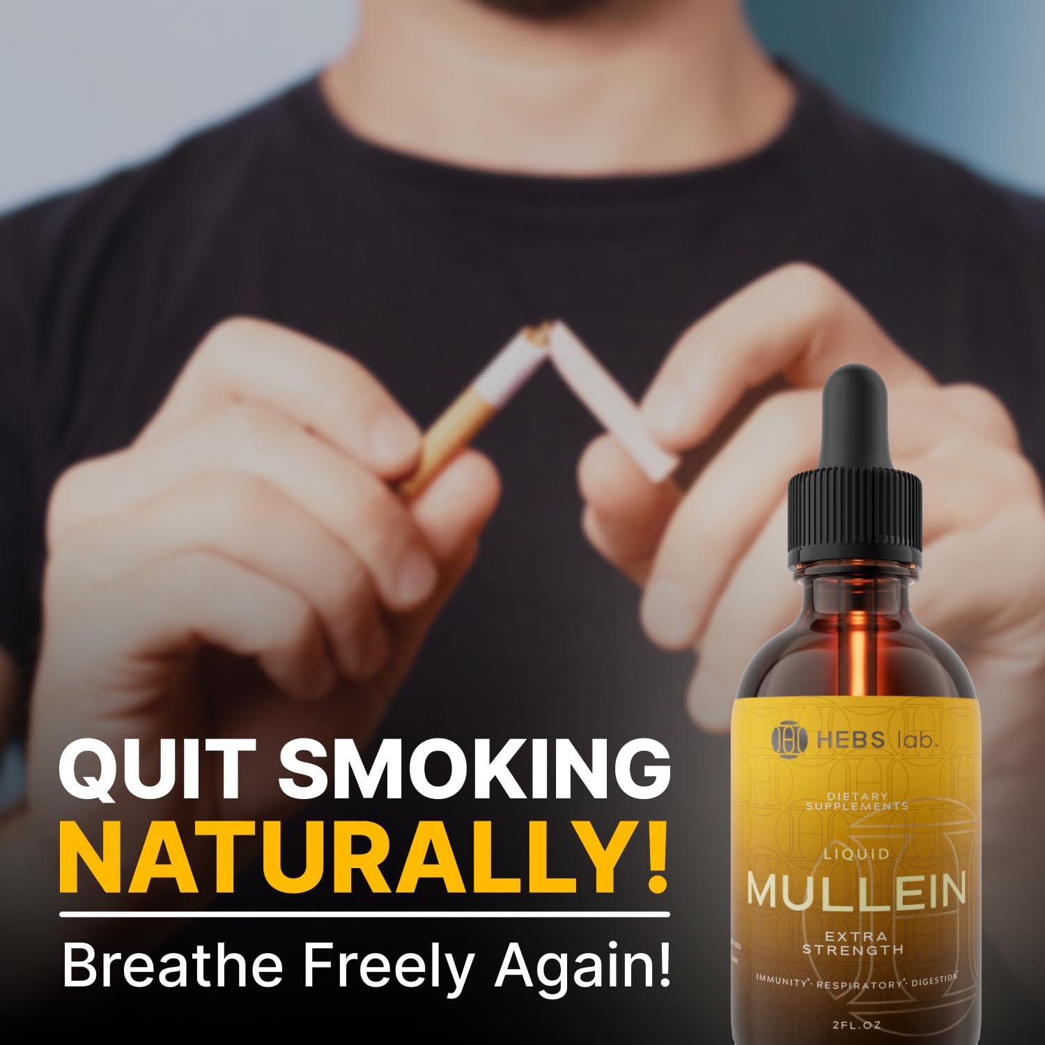 HEBS LAB. Mullein Leaf Extract 132g packaging details
