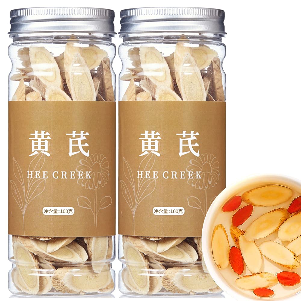 hee creek Astragalus Herbal Tea 200g front view with packaging