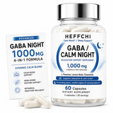 Heffchi GABA Capsules 60 Count bottle front view