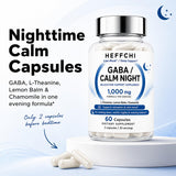 Heffchi GABA Capsules 60 Count side view showing capsule