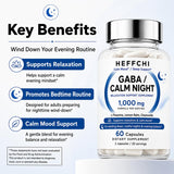 Heffchi GABA Capsules with ingredients displayed