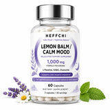 Heffchi Lemon Balm Capsules 60 Count front view