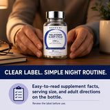 Heffchi Melatonin Capsules with a glass of water