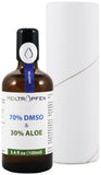 Heiltropfen Aloe Vera & DMSO Roll-On amber bottle with label details