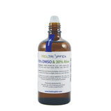 Heiltropfen Aloe Vera & DMSO Roll-On bottle on travel-friendly surface