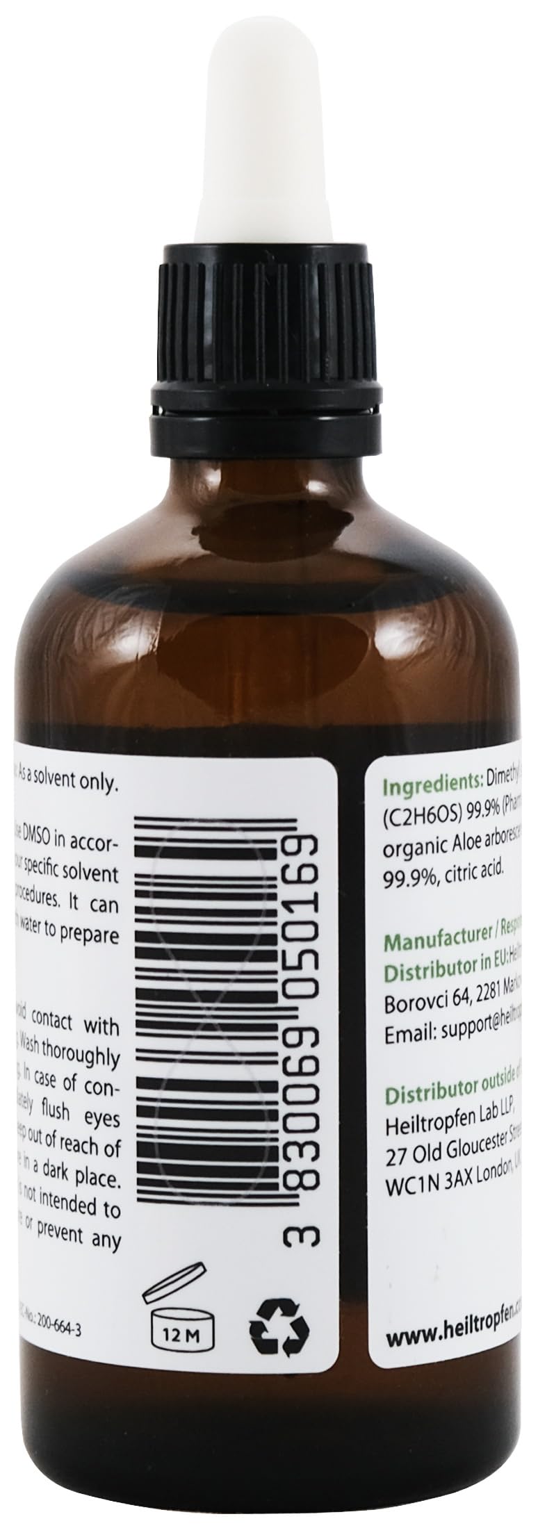 Heiltropfen Aloe Vera DMSO Supplement 250g with dropper