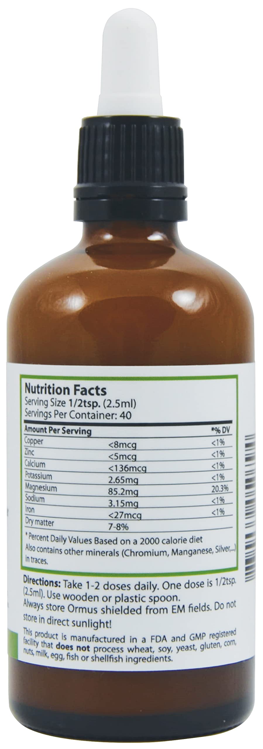 Heiltropfen Concentrated Ormus ingredients list