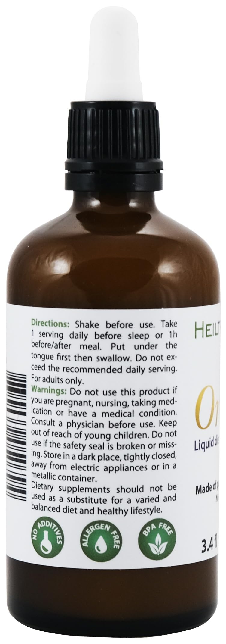Heiltropfen Concentrated Ormus label details