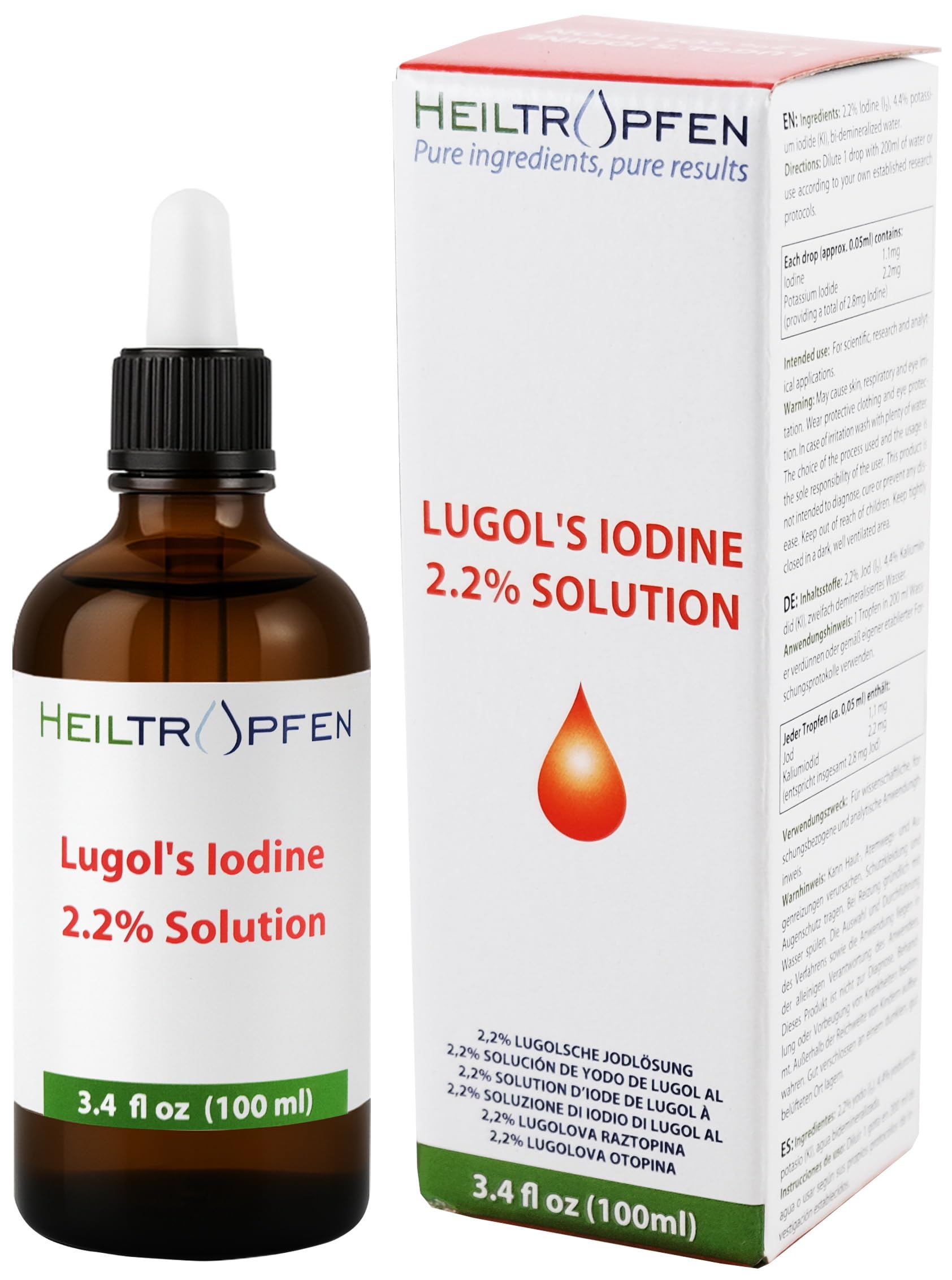 Heiltropfen Iodine Supplement 100ml dropper close-up