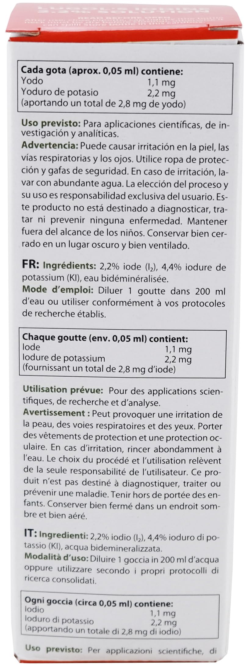 Heiltropfen Iodine Supplement 100ml in heavy-duty cardboard tube