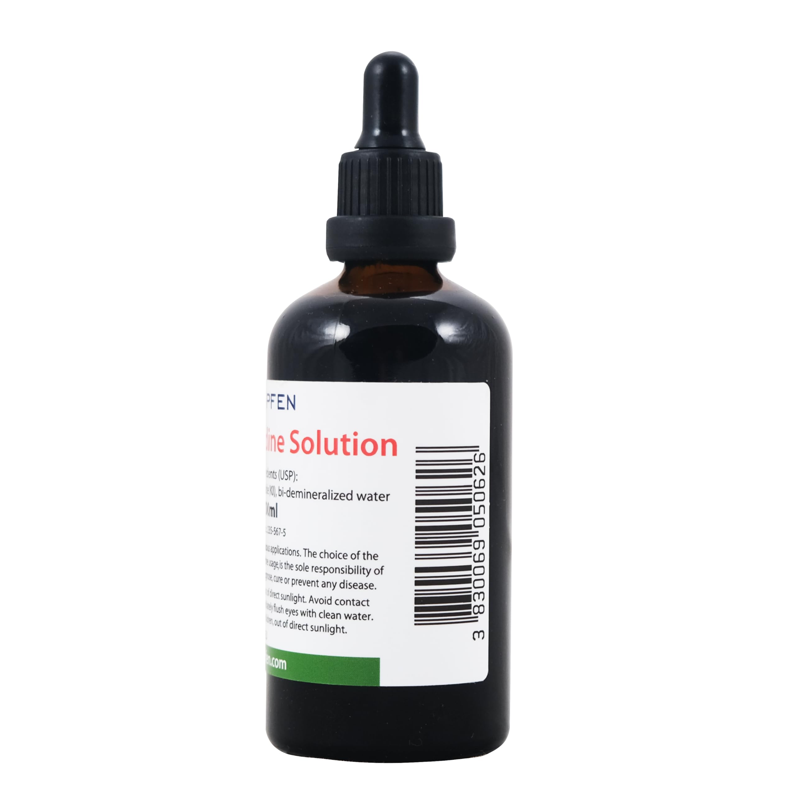 Heiltropfen Iodine Supplement 100ml with pipette in use