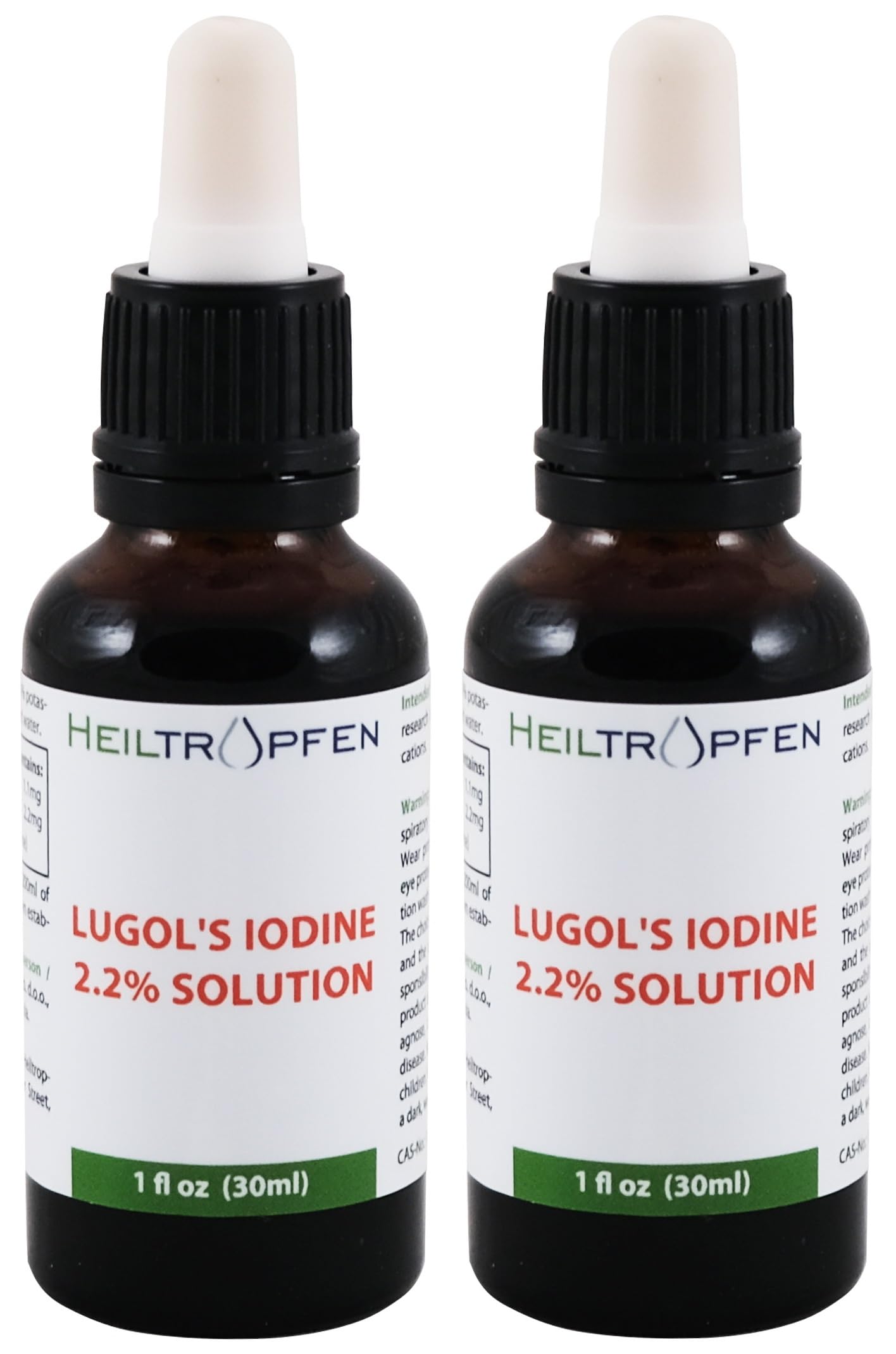 Heiltropfen Iodine Supplement 2x30ml dark amber glass bottle front view